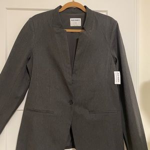 Tall mandarin collar blazer- new with tags